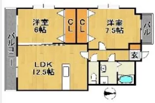 プロスペールS6【302号室】の間取り