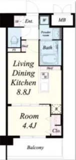 レトワール清水【2階】の間取り