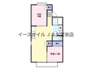 カーサ金子A棟【201号室】の間取り