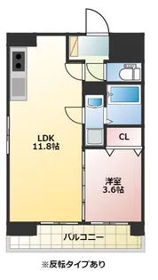 LIBTH千代【11階】の間取り