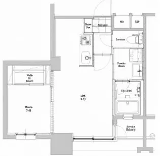 エンクレストベイ天神東Ⅲ【11階】の間取り