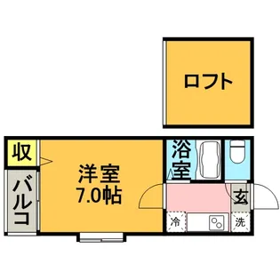 エスポワール竹下【1階】の間取り