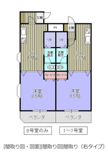 メディアハウスキャビン【3階】の間取り