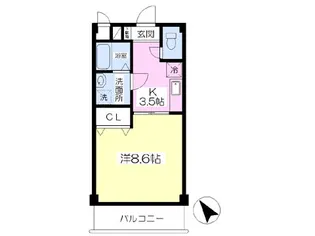 ビューカトレア【102号室】の間取り