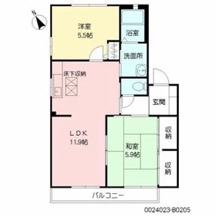 AXIS−Ⅱ A・B棟(アクシスツー)【1階】の間取り