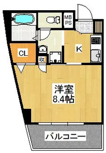 アミティエ美野島【9階】の間取り