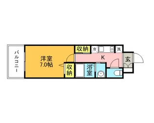 ボルゲーゼ駅南【3階】の間取り
