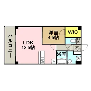 KDXレジデンス天神東Ⅱ【6階】の間取り