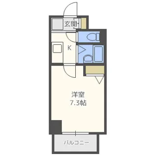 ラフォーレ博多駅前【9階】の間取り