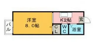 サンガーデン井上【C103号室号室】の間取り