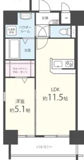 テイルガーデン博多【8階】の間取り