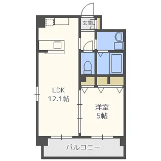 Island博多駅南【6階】の間取り