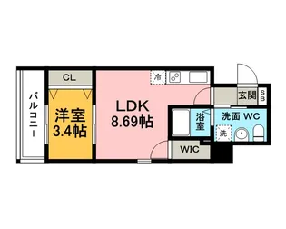 グランフォーレプライム博多【11階】の間取り