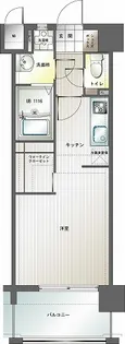 エンクレスト博多Ⅲ【12階】の間取り
