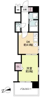 レジディア博多【7階】の間取り