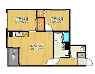 WE冷泉公園【3階】の間取り