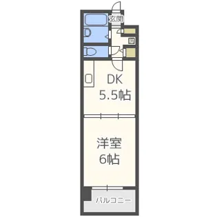 ル・アディッソ福岡【2階】の間取り