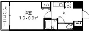 スライビング冷泉【7階】の間取り