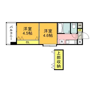 No48 プロジェクト2100 博多【3階】の間取り