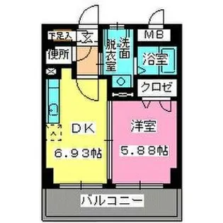 ローヤルマンション博多駅前【8階】の間取り