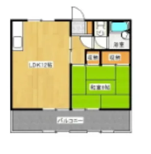 トーエイコーポ【1階】の間取り