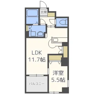 レジディア博多駅南【3階】の間取り
