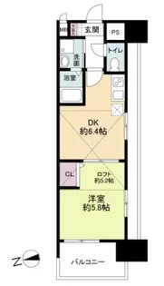 レジディア博多【14階】の間取り