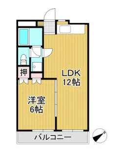グレースマンション櫛原【2階】の間取り