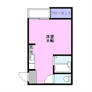アンジェ大学前【2階】の間取り