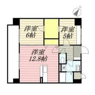 ノースリバーⅢ【6階】の間取り