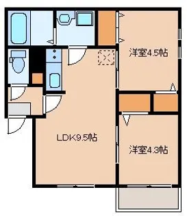 デプレNOB博多駅南【2階】の間取り