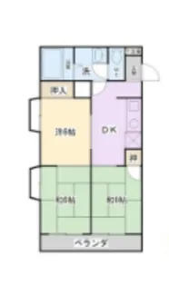 第1HIROハイツ【201号室】の間取り