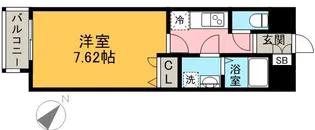 レスプリ メゾンデリス【8階】の間取り