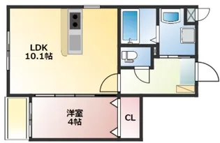 メテオール久留米本町【5階】の間取り