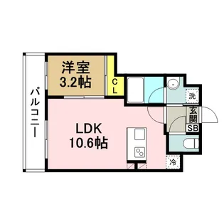 ビエネスタ千代県庁口【13階】の間取り