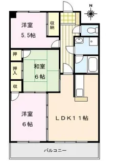 3LDKの間取り画像