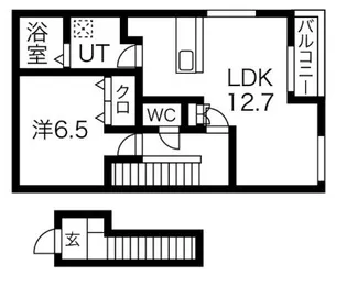 フォレストメゾン高嶋【201号室】の間取り