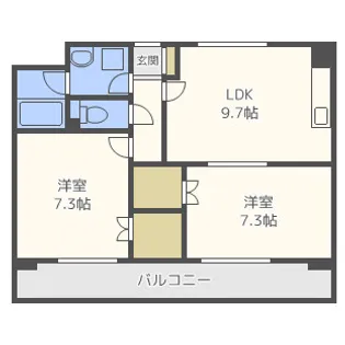 ラフォレルアンテンヌ【4階】の間取り