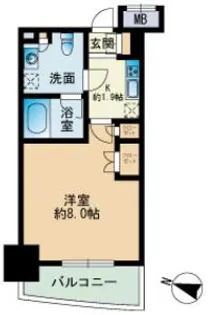 パークアクシス博多【5階】の間取り