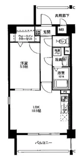 プロニティ空港前【2階】の間取り