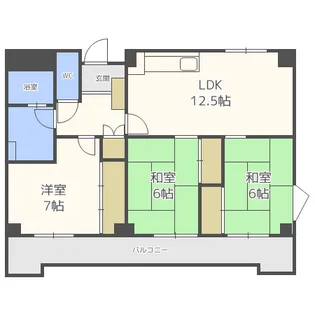 アース・フレンドリー那珂【9階】の間取り