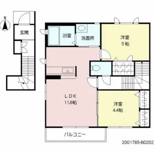 シャーメゾン国分【2階】の間取り