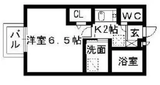 アムール東櫛原【2階】の間取り