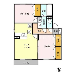 アルシオネ【1階】の間取り