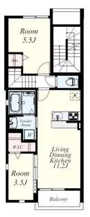 ラヴィアンローズ【2階】の間取り