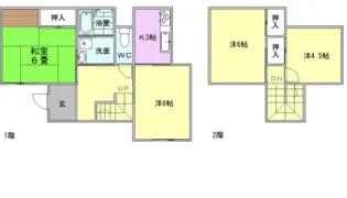 福岡県久留米市城島町楢津【一戸建】の間取り