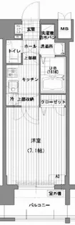 サヴォイスタジオスイーツ【12階】の間取り