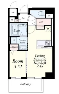 リシェ薬院【5階】の間取り