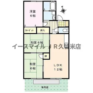 3LDKの間取り画像