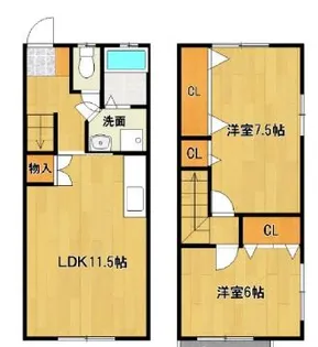 casa oki【C3号室】の間取り